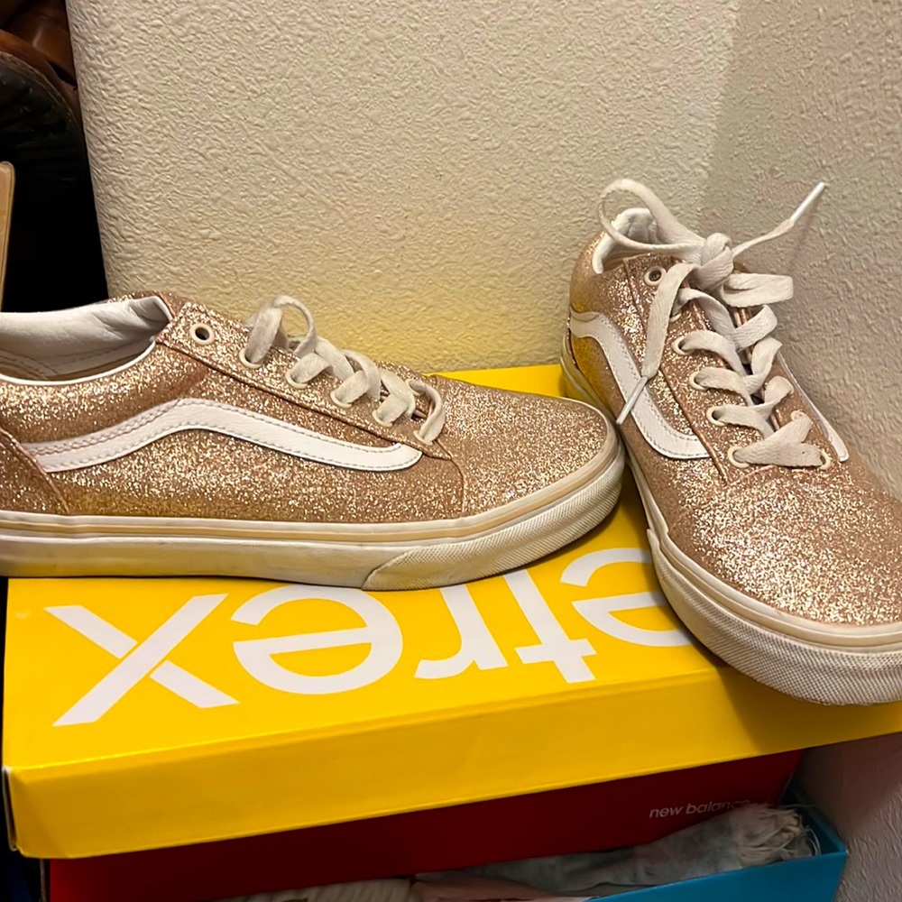 Sparkly womens vans! EUC 6.5